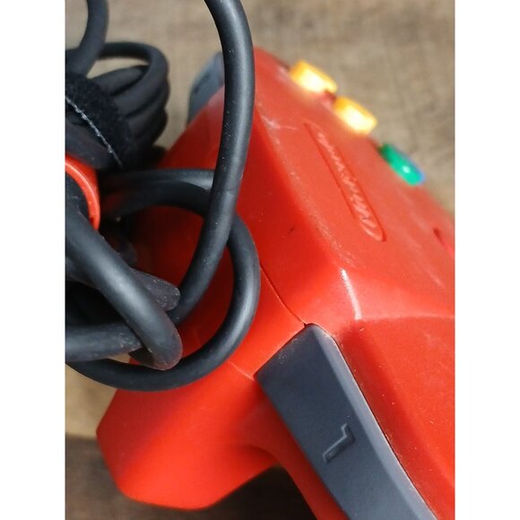 N64 Nintendo 64 Original Red Original Controller OEM NUS-005 Tested - Picture 11 of 11